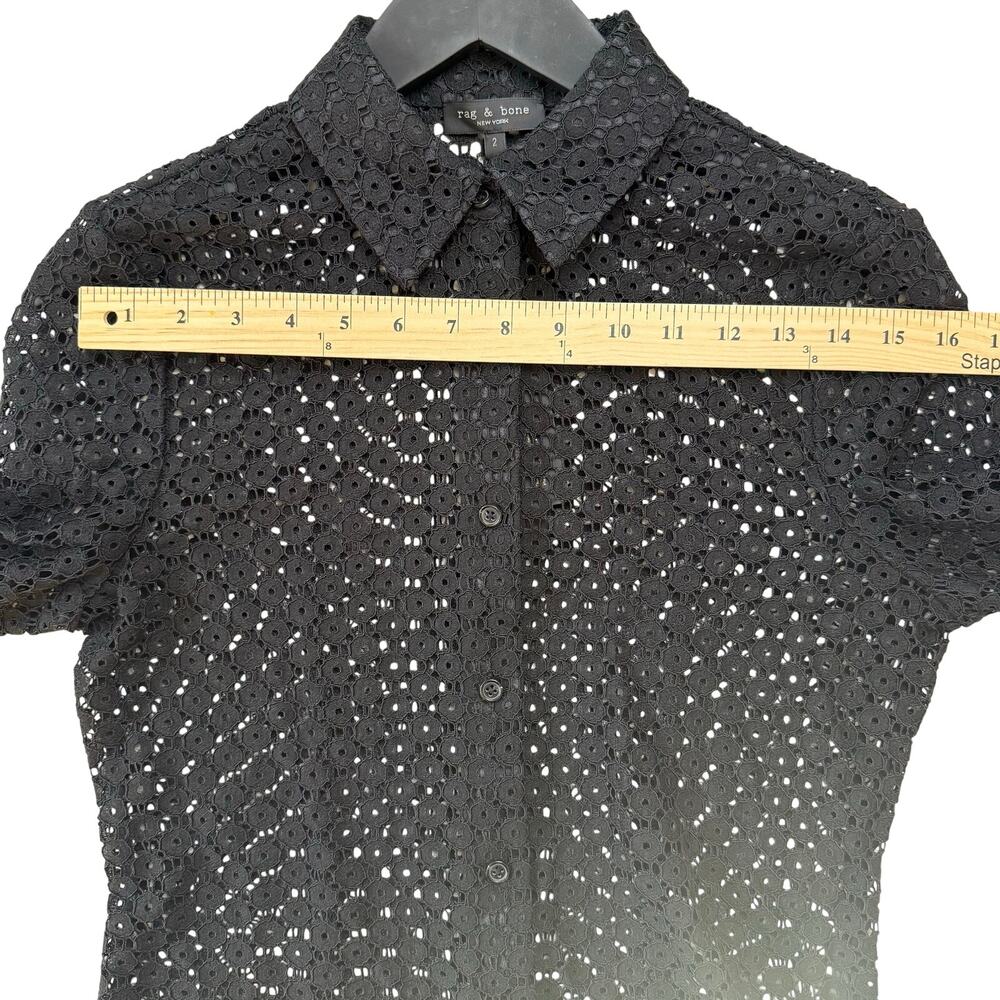 RAG & BONE Yvette Lace Button-Up Shirt - Picture 10 of 13
